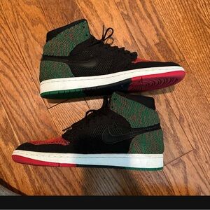 Nike Air Jordan 1 Retro High Flyknit BHM 2018 AA2426-026 Sneakers Men Sz: 8